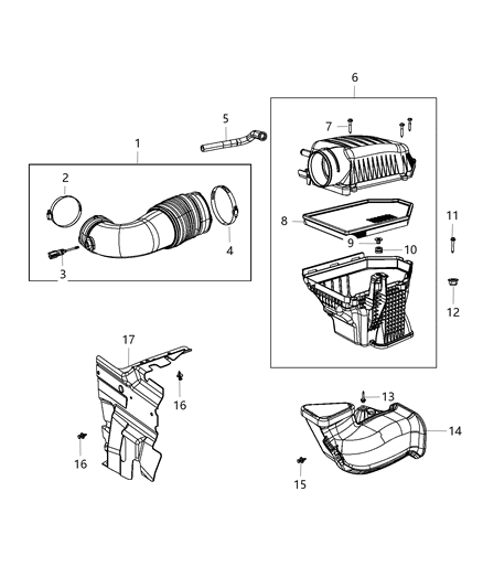 2015 Dodge Charger Air Cleaner Diagram 2