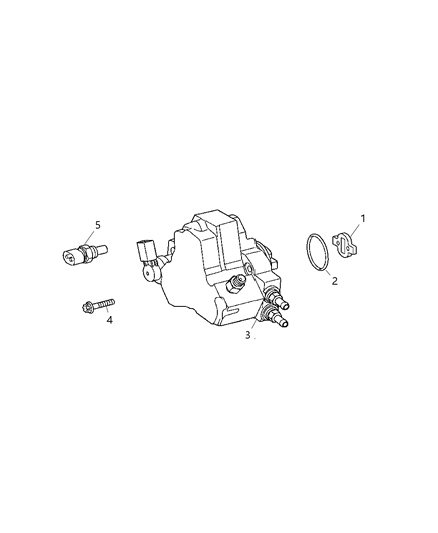 2005 Dodge Sprinter 2500 Pump-Injection Diagram for 5142257AA