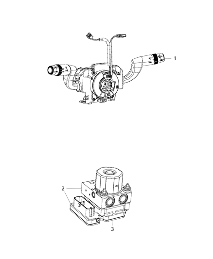 2017 Ram ProMaster 2500 Modules, Brake, Suspension & Steering Diagram