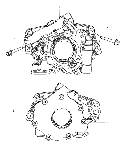 2015 Ram 3500 Pickup Engine Oil Pump Diagram 1