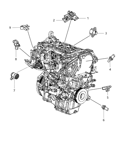 2013 Dodge Journey Sensor-Differential Pressure Diagram for 5149270AC