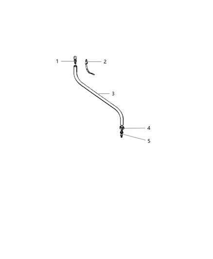 2001 Jeep Grand Cherokee Hose-Axle Vent Diagram for 52098655AB