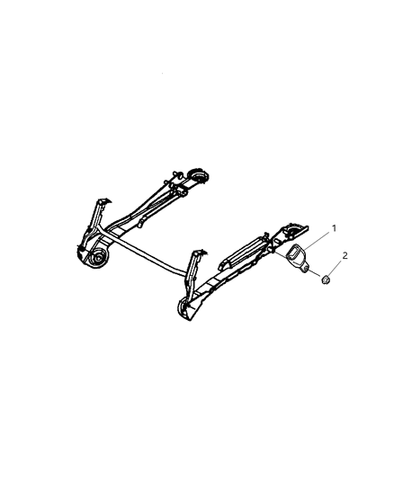 2007 Chrysler Pacifica Seat Belts - Rear Diagram 1