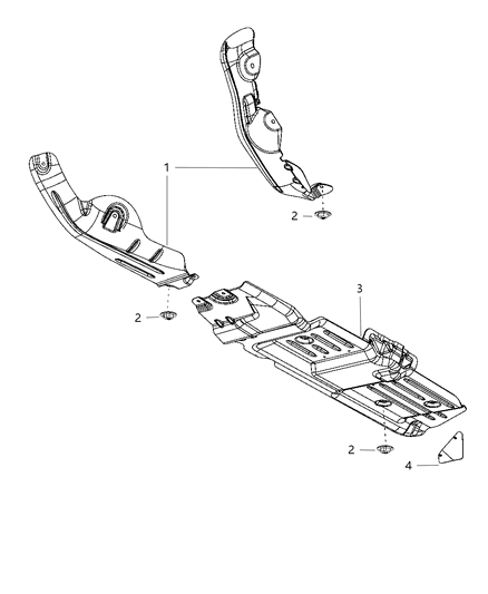 2010 Jeep Grand Cherokee Exhaust System Heat Shield Diagram