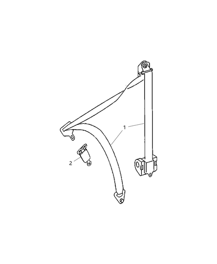 2008 Dodge Sprinter 2500 Seat Belts Third Row Diagram