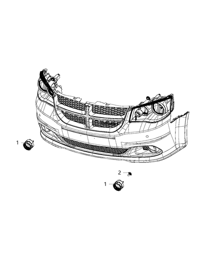 2019 Dodge Grand Caravan Lamp, Fog Diagram