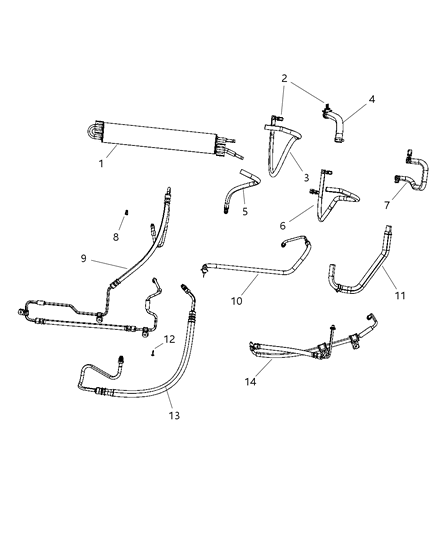 2009 Jeep Commander Power Steering Hose Diagram