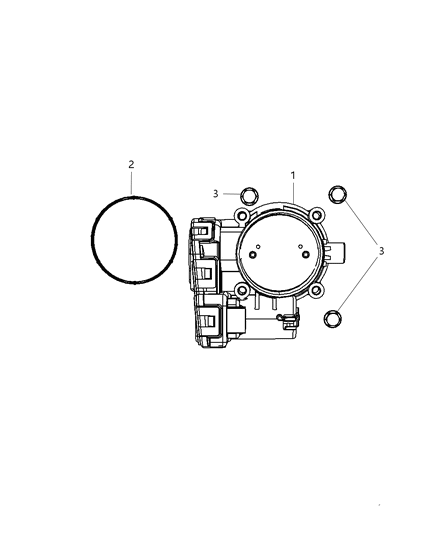 2008 Dodge Viper Throttle Body & Related Diagram