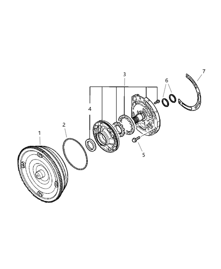 2004 Dodge Stratus Oil Pump & Torque Converter Diagram 2