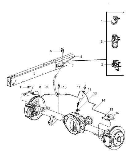 2012 Ram 3500 Line-Brake Diagram for 52122480AB