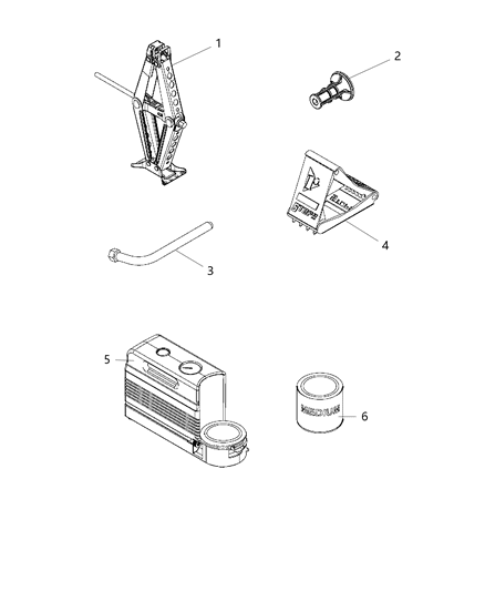 2015 Jeep Renegade Jack Assembly Diagram