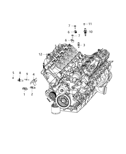 2017 Dodge Viper Sensors, Engine Diagram