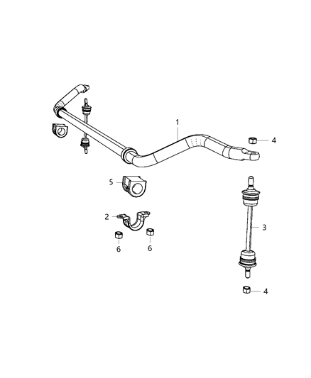 2016 Dodge Viper Front Stabilizer Bar Diagram