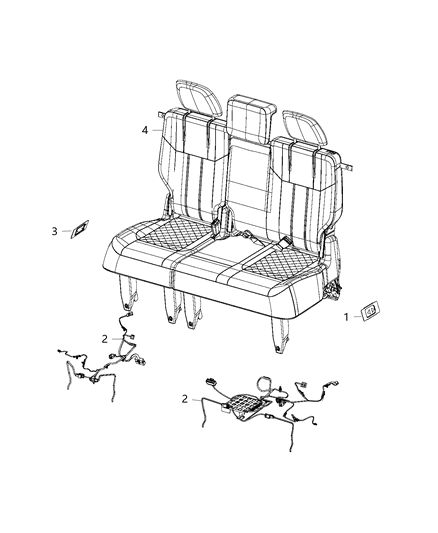 2017 Dodge Grand Caravan Wiring, Third Row Seat Diagram