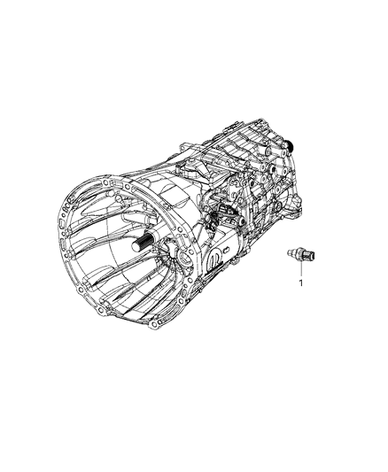 2020 Jeep Wrangler Sensors - Transmission Diagram