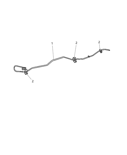 2005 Dodge Durango Fuel Lines, Rear Diagram