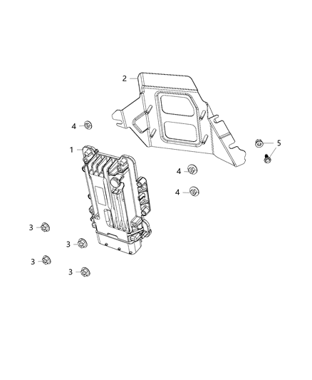 2020 Jeep Compass Modules, Brake, Suspension & Steering Diagram 1