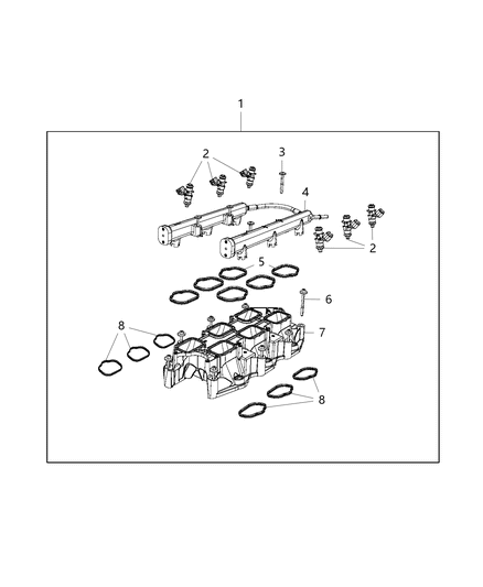 2016 Dodge Durango Rail-Fuel Diagram for 53034198AC