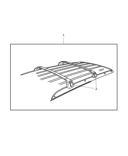 2007 Chrysler Town & Country Rack Kit - Multipurpose Diagram