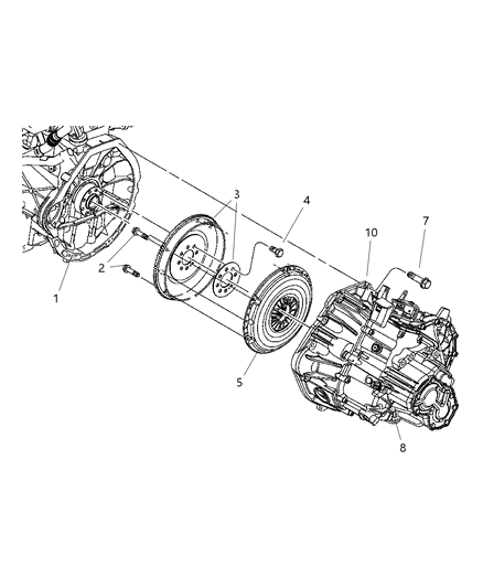 2007 Chrysler PT Cruiser Clutch-Clutch Diagram for 4668681AE