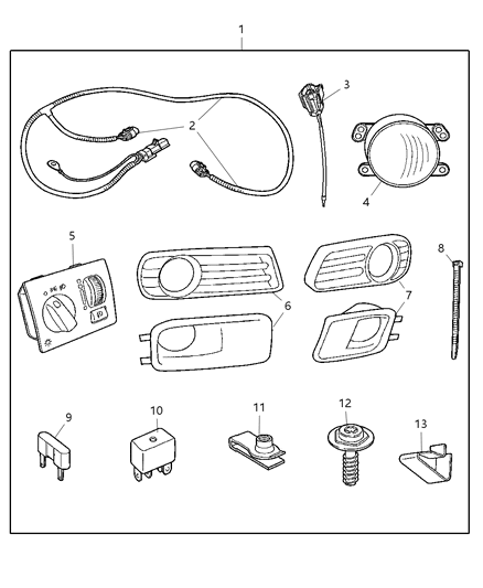 2006 Dodge Charger Fog Lamps Diagram 1