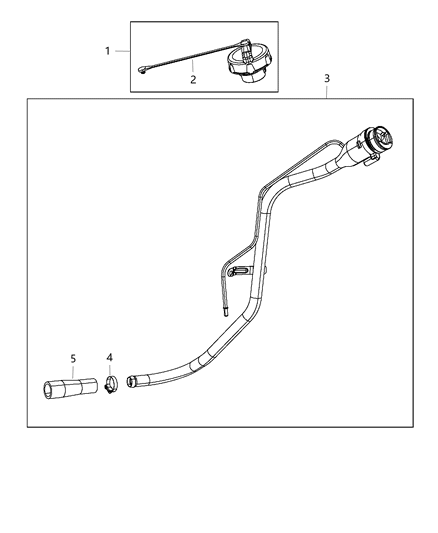 2013 Dodge Challenger Tube-Fuel Filler Diagram for 68061727AE