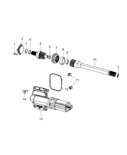 2008 Dodge Ram 1500 Front Axle Disconnect Diagram