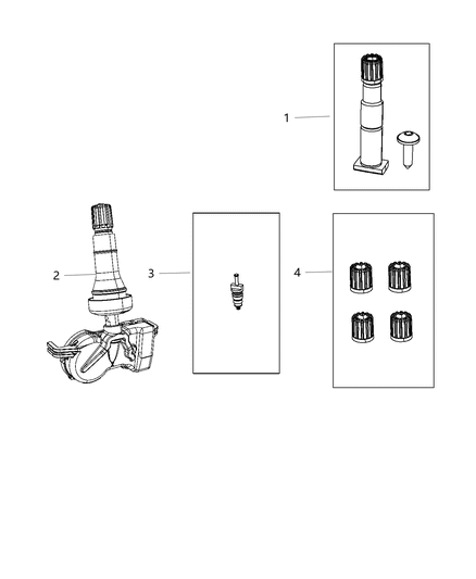 2020 Chrysler Pacifica Tire Monitoring System Diagram