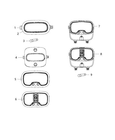 2016 Jeep Compass Lamps, Interior Diagram