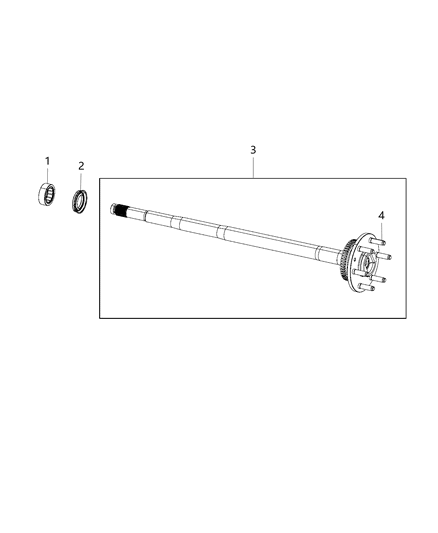 2019 Ram 1500 Shaft, Axle Diagram 3