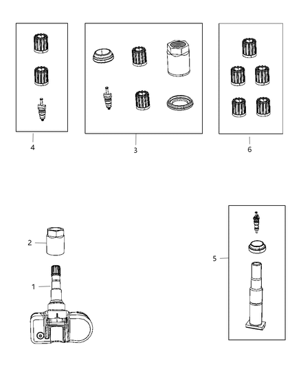 2008 Chrysler Aspen Tire Monitoring System Diagram