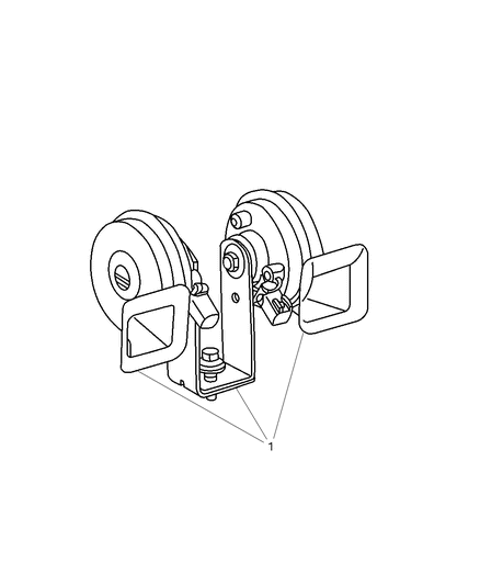 2003 Jeep Liberty Horn Diagram for 56010313AB