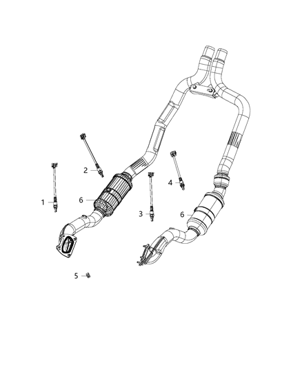 2019 Ram 1500 Oxygen Sensors Diagram 1