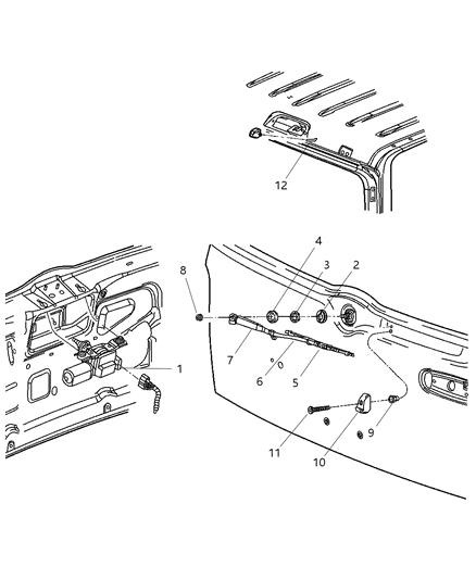 2003 Jeep Liberty Nozzle-Washer Diagram for 55156158AC