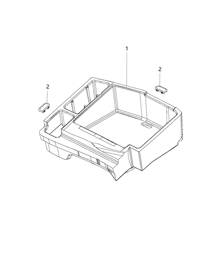 2017 Chrysler 300 Support - Load Floor Diagram