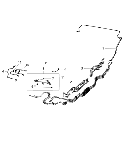 2017 Chrysler Pacifica DAMPER-Fuel Tube Diagram for 52030340AA