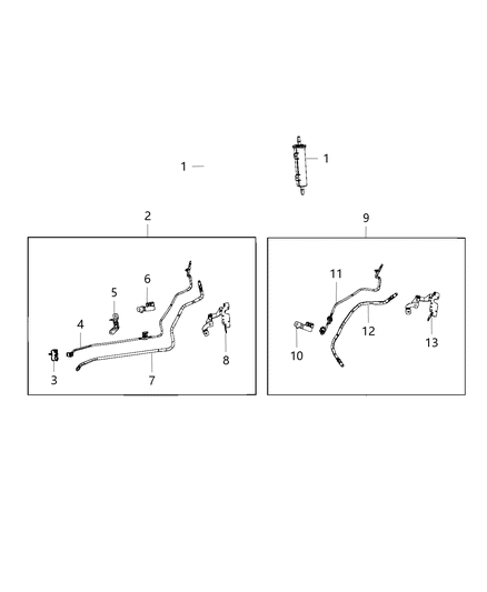 2021 Jeep Wrangler Tube-Vapor Diagram for 52030499AC