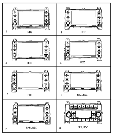 2011 Dodge Durango Radio-AM/FM/CD/DVD/HDD/SATELLITE Diagram for 5091402AF