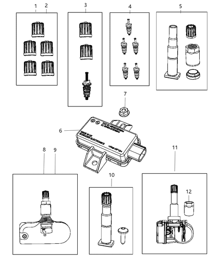 2013 Chrysler 300 Tire Monitoring System Diagram