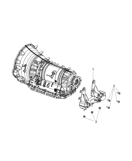 2020 Ram 2500 Mounting Support Diagram 1