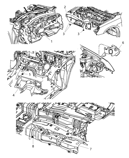 2013 Chrysler 200 Silencers Diagram