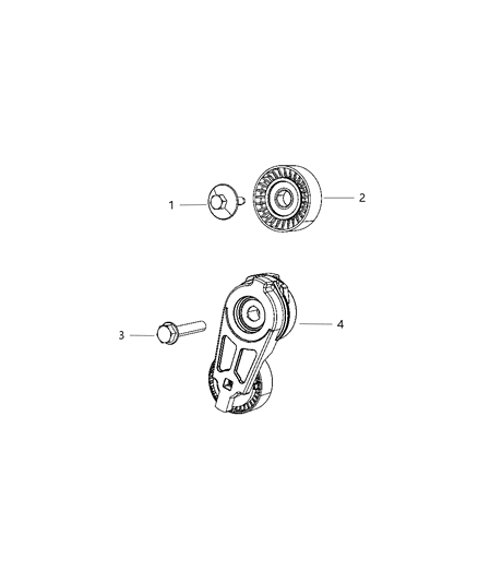 2011 Ram 1500 Pulley & Related Parts Diagram 2