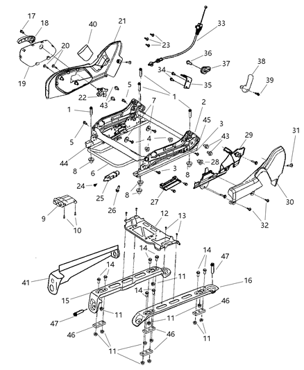 2007 Jeep Grand Cherokee Spacer Diagram for 68002698AA