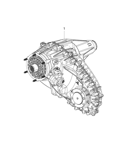 2015 Ram 2500 Transfer Case Assembly & Identification Diagram 2