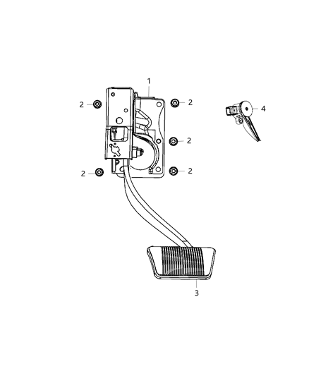 2015 Dodge Journey Brake Pedals Diagram