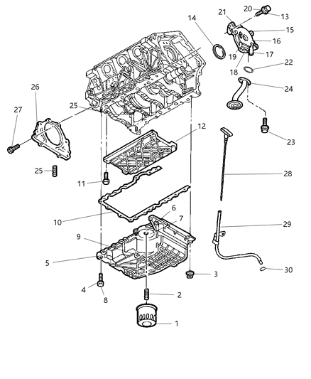 2007 Chrysler 300 Tube-Engine Oil Indicator Diagram for 4792864AA