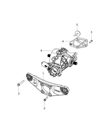 2020 Chrysler Pacifica Bracket-Differential Diagram for 68273439AA