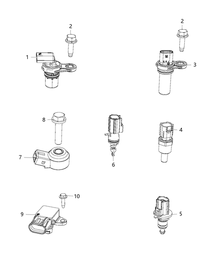 2016 Dodge Journey Sensors, Engine Diagram 2