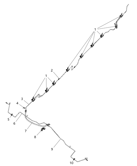 2008 Dodge Dakota RETAINER-4 Way Diagram for 5161619AA