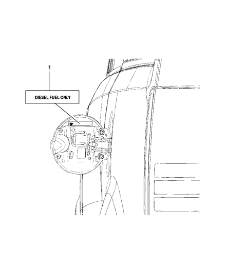 2020 Ram 3500 Pickup Fuel Filler Door Diagram